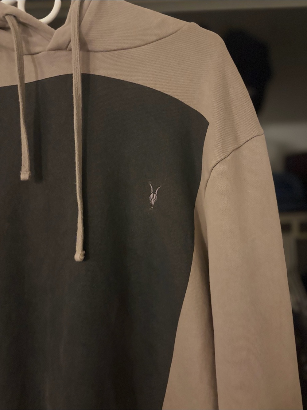 AllSaints  Hoodie with Black Front Panel - Picture 2 of 4